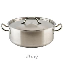 Winware Stainless Steel 15 Quart Brasier with Cover
