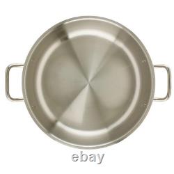 Winware Stainless Steel 15 Quart Brasier with Cover