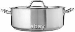 Winware Stainless Steel 20 Quart Brasier with Cover
