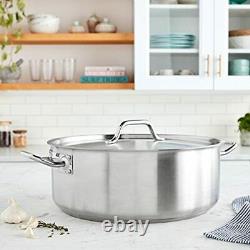 Winware Stainless Steel 20 Quart Brasier with Cover