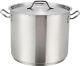 Winware Stainless Steel 32 Quart Stock Pot With Cover, Silver