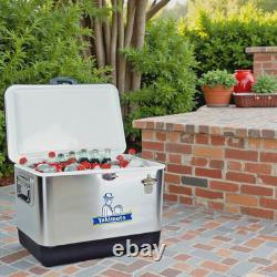 Yakimoto 54-Quart Stainless Steel Cooler for Backyard Garden Family Gatherings