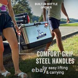 Yakimoto 54-Quart Stainless Steel Cooler for Backyard Garden Family Gatherings