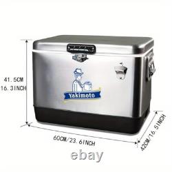 Yakimoto 54Quart stainless steel Insulated Cooler, 5-7 Days Retention, - FREE SHIP