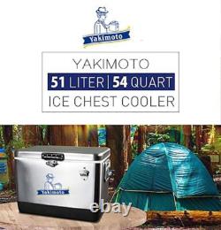 Yakimoto 54Quart stainless steel Insulated Cooler, 5-7 Days Retention, - FREE SHIP