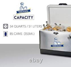 Yakimoto 54Quart stainless steel Insulated Cooler, 5-7 Days Retention, - FREE SHIP