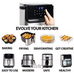 Yedi Evolution Air Fryer, 6.8 Quart, Stainless Steel, Ceramic Cooking Basket