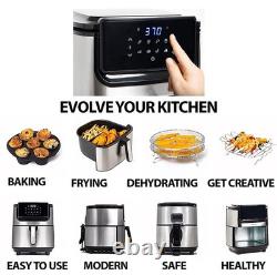 Yedi Evolution Air Fryer, 6.8 Quart, Stainless Steel, Ceramic Cooking Basket