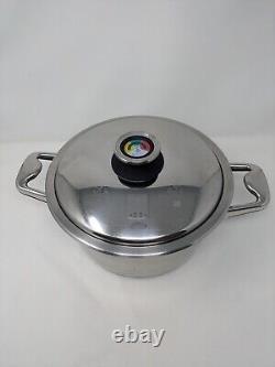 ZEPTER Stainless 18/10 10 Quart Pot Skillet with Thermo Control Lid 231150