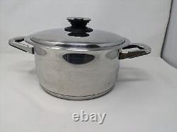 ZEPTER Stainless 18/10 10 Quart Pot Skillet with Thermo Control Lid 231150