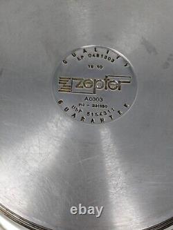 ZEPTER Stainless 18/10 10 Quart Pot Skillet with Thermo Control Lid 231150