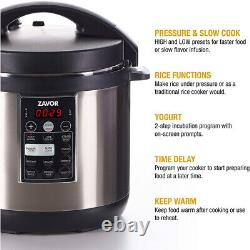 Zavor LUX 4 Quart Electric Pressure Multi Slow Cooker Stainless Steel