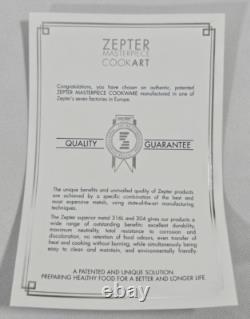 Zepter URA Masterpiece Nonstick Pan Dutch Oven Casserole w Lid 2.1 Quarts Oven