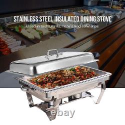 1/4 Packs 8 Quart Stainless Steel Chafing Dish Buffet Trays Chafer Dish Set US	<br/>	

<br/>1/4 Paquets 8 Quarts Ensemble de plats de buffet en acier inoxydable Chafer Dish US