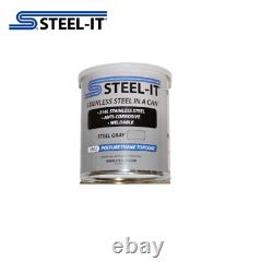 1 Quart STEEL-IT 1002Q Revêtement de polyuréthane en acier inoxydable gris