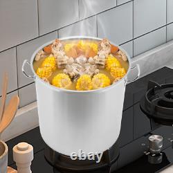 100 Quart Grande Casserole en Acier Inoxydable avec Couvercle pour Cuisine de Restaurant