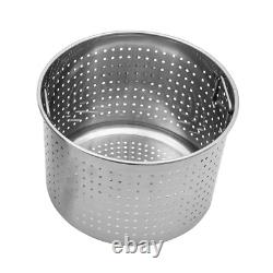78 Quart Pot à Stock en Acier Inoxydable Grande Cuisine Soupe Grand Cuiseur Vapeur Friteuse