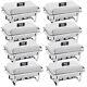 8 Packs 8 Quart Acier Inoxydable Chafing Plateaux Buffet Plats Chafing Warmer