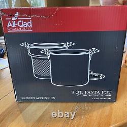 ALL-CLAD 8 Quart Pasta Pentola avec Couvercle NEUF