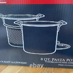 ALL-CLAD 8 Quart Pasta Pentola avec Couvercle NEUF