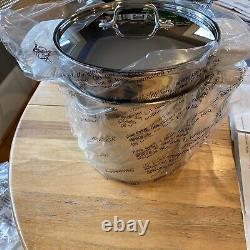 ALL-CLAD 8 Quart Pasta Pentola avec Couvercle NEUF