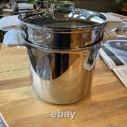 ALL-CLAD 8 Quart Pasta Pentola avec Couvercle NEUF