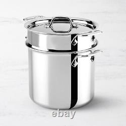 ALL-CLAD D3 Tri-Ply 7 Quart Pasta Pentola avec couvercle