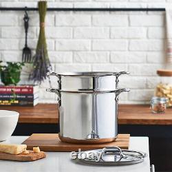 ALL-CLAD D3 Tri-Ply 7 Quart Pasta Pentola avec couvercle