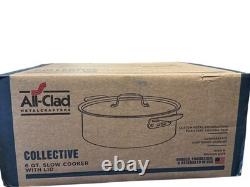 All-Clad Collective Batterie de cuisine D7 faitout rond de 6 pintes en acier inoxydable, neuf dans sa boîte (BNIB)