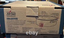 All-Clad Collective Batterie de cuisine D7 faitout rond de 6 pintes en acier inoxydable, neuf dans sa boîte (BNIB)