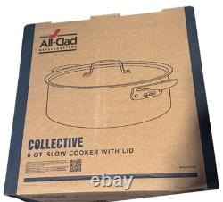 All-Clad Collective Batterie de cuisine D7 faitout rond de 6 pintes en acier inoxydable, neuf dans sa boîte (BNIB)
