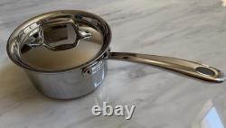 All-Clad D3 Everyday casserole en acier inoxydable poli de 1,5 litre avec couvercle NEUF