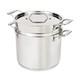 All-clad Simply Strain, Faitout En Acier Inoxydable Avec Panier, 12 Pintes
