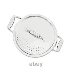 All-Clad Simply Strain, faitout multifonction en acier inoxydable avec couvercle passoire, 6 quarts
