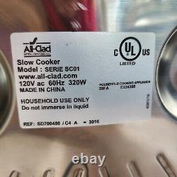 All-clad 6.5 Quart Slow Cooker En Acier Inoxydable Crock Pot Modèle Série Sc01