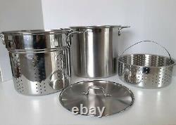 All-clad Stainless Steel 12-quart Multi-cooker W Strainers