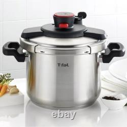 Autocuiseur T-fal Clipso pour cuisinière, 8 pintes, en acier inoxydable