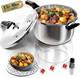 Autocuiseur Wantjoin, Marmite De St&eacute;rilisation En Acier Inoxydable De 8 Litres, Compatible Induction