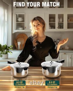 Autocuiseur Wantjoin, marmite de stérilisation en acier inoxydable de 8 litres, compatible induction