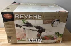 Autocuiseur couvert en acier inoxydable Revere Ware de 6 quarts (5,7 L) (neuf dans sa boîte)