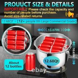 Autocuiseur de luxe en acier inoxydable de qualité commerciale, 12 pintes, premium