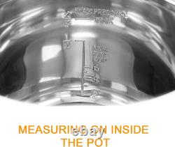 Autocuiseur électrique numérique en acier inoxydable de 6 quarts avec couvercle Autocuiseur électrique numérique en acier inoxydable de 6 quarts avec couvercle