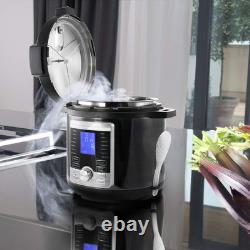 Autocuiseur électrique numérique en acier inoxydable de 6 quarts avec couvercle Autocuiseur électrique numérique en acier inoxydable de 6 quarts avec couvercle