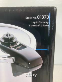 Autocuiseur en acier inoxydable Presto de 8 quarts. Compatible avec les plaques à induction ! 01370