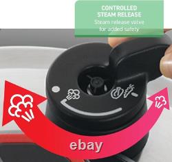Autocuiseur en acier inoxydable T-Fal Clipso 6,3 litres, ustensiles de cuisine à induction, casseroles