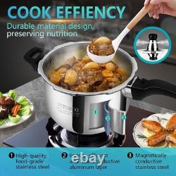 Autocuiseur en acier inoxydable compact de 2 litres - Cuisson rapide et sécurité assurée