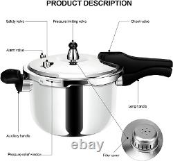 Autocuiseur en acier inoxydable, compatible induction, 4 quarts, épaisseur renforcée