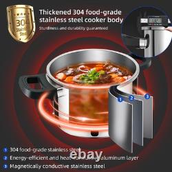 Autocuiseur en acier inoxydable de 4,22 quarts, petit autocuiseur compact pour cuisinière
