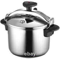 Autocuiseur en acier inoxydable de 6,3 litres compatible induction avec toutes les plaques de cuisson
