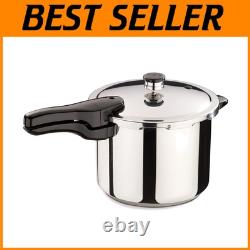 Autocuiseur en acier inoxydable de 6 quarts avec couvercle verrouillable et livre de recettes